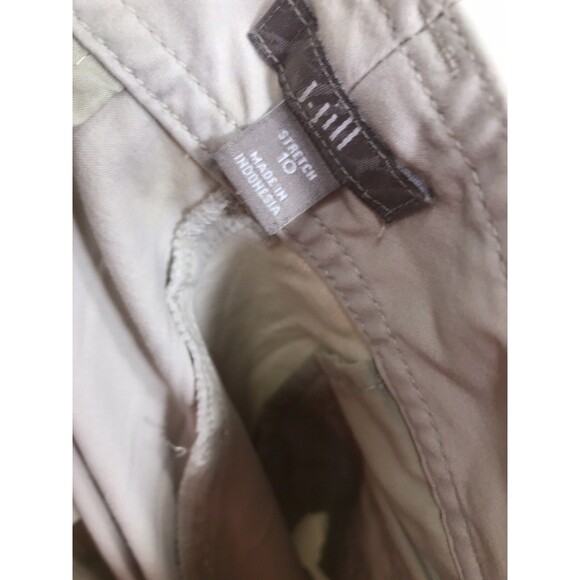 J Jill Tan Straight Fit Slim Boyfriend Stretch Sz 10 Cotton Pants RN 97641 - Picture 4 of 6